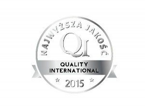 Logo Srebrnego Godła Najwyższa Jakość Quality International 2015 w kategorii  QI Product dla Budotechnika Sp. z o.o.