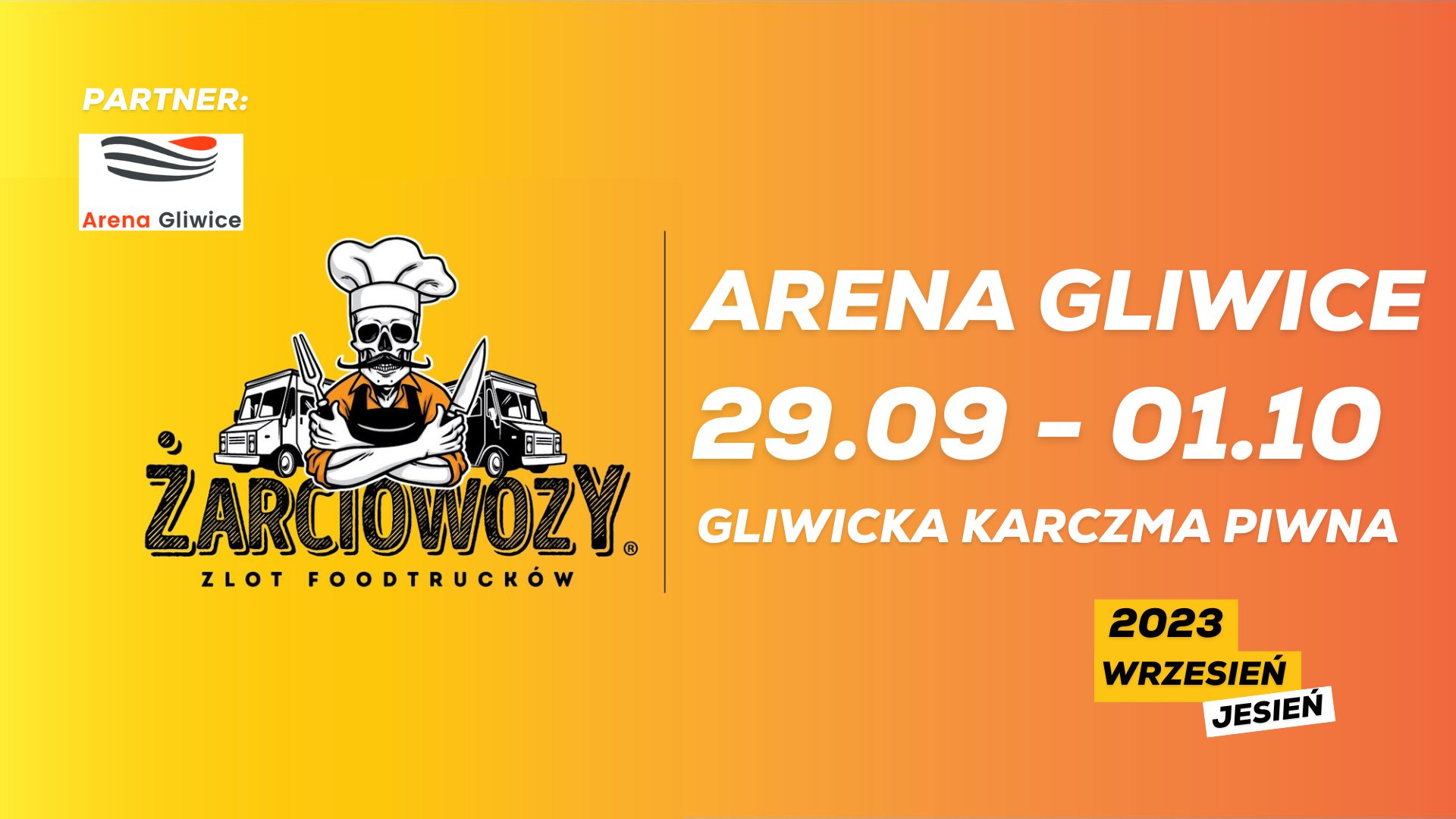 Gliwice: Żarciowozy w Arenie Gliwice od 29  września do 1 października
