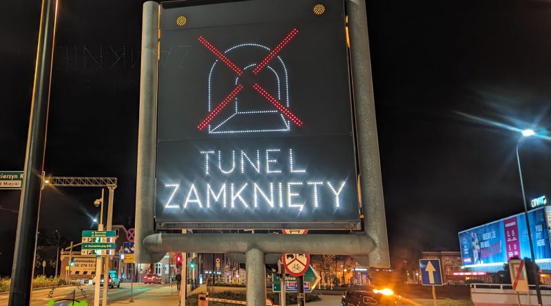 Gliwice: Środowe zamknięcie tunelu DTŚ